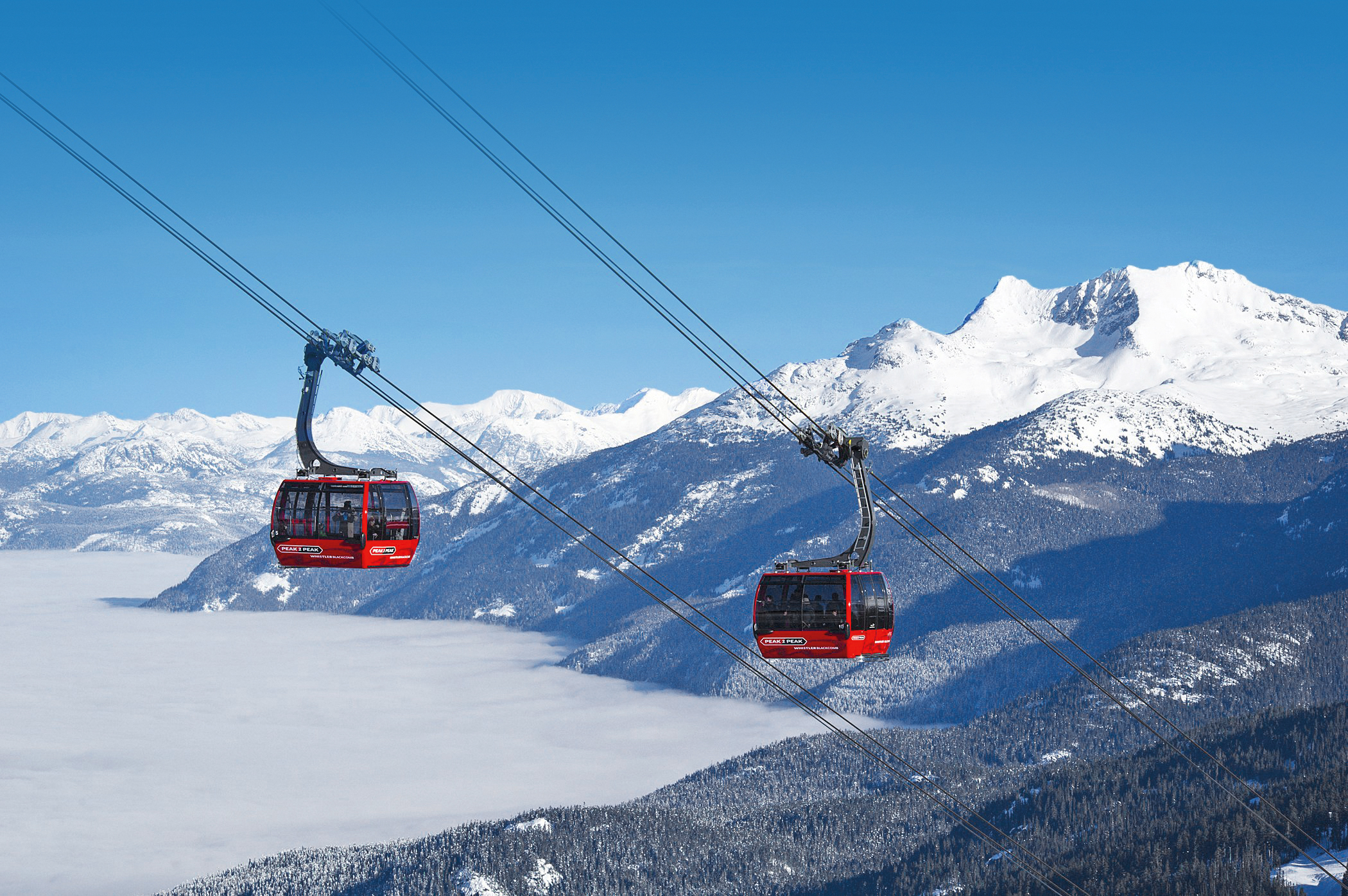 Peak 2 Peak-Gondel in Whistler