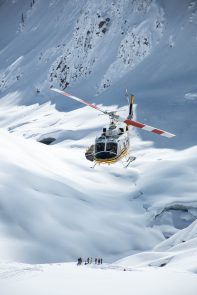 Helicopter & Skier